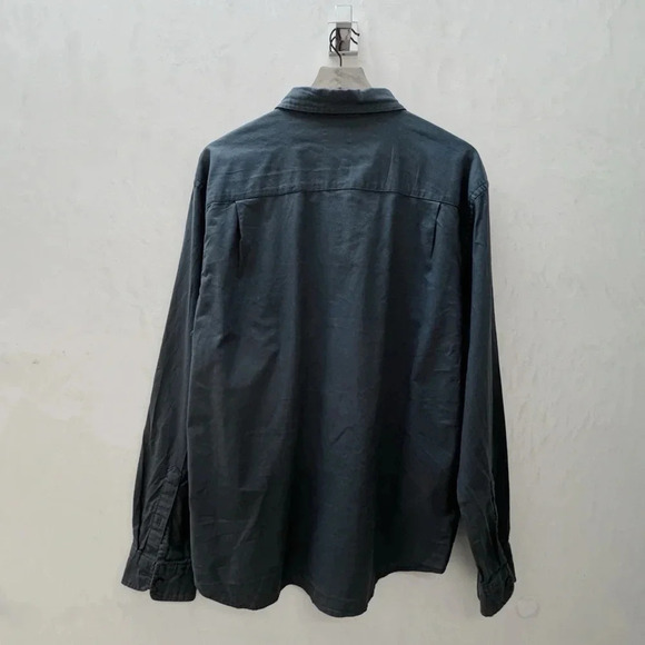 Mutual Weave || Men's Long Sleeve Buttoned Down in Dark Slate XL - Picture 2 of 10